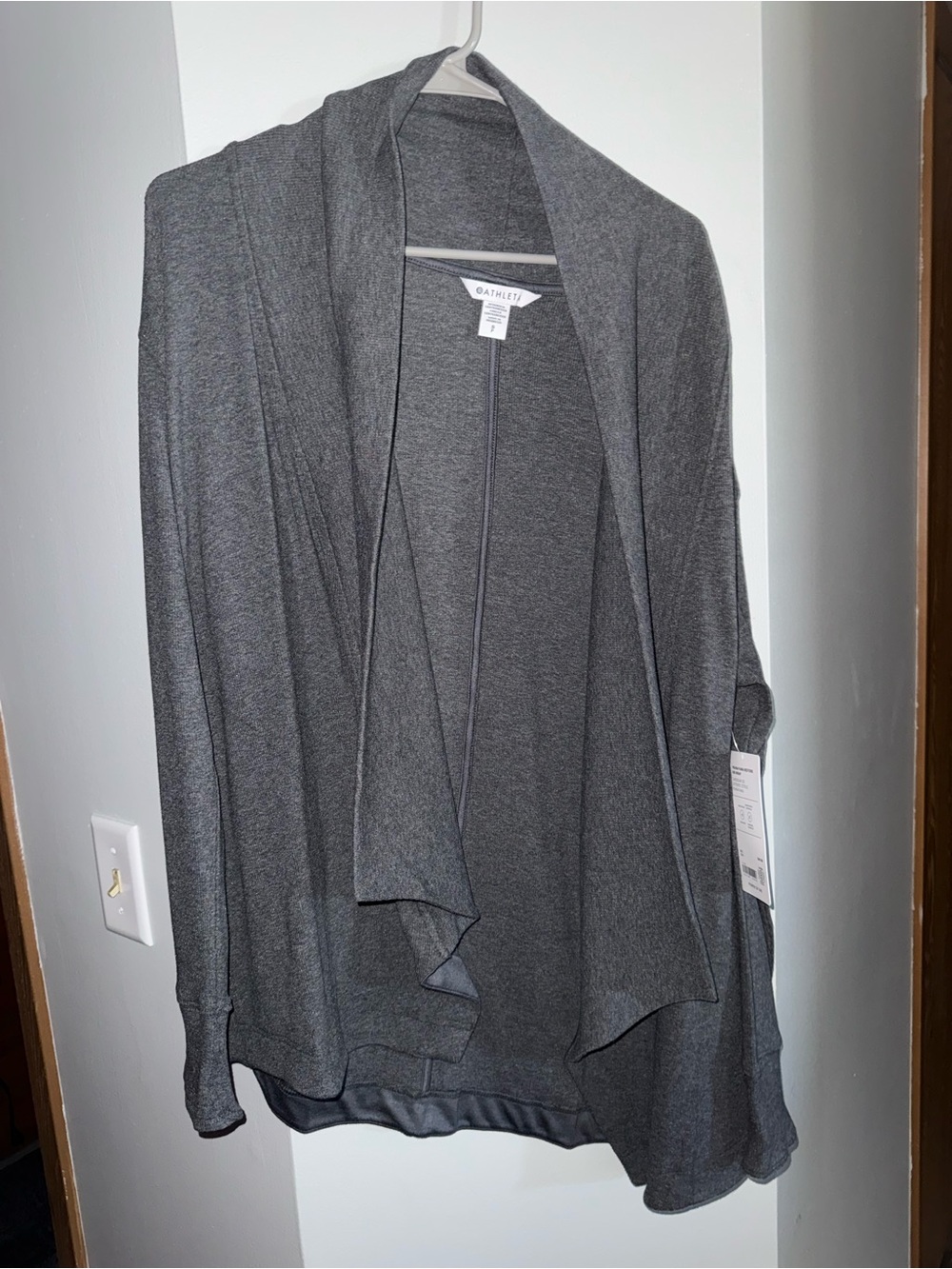 Gray Open-Front Women's Cardigan Sweater/wrap